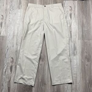 ADIDAS Golf Pants Size 36x28 Beige Elite Pockets Lightweight Chino‎